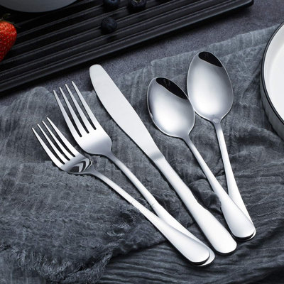 Mercer41 Mannulal Stainless Steel Flatware Set - Service for 8