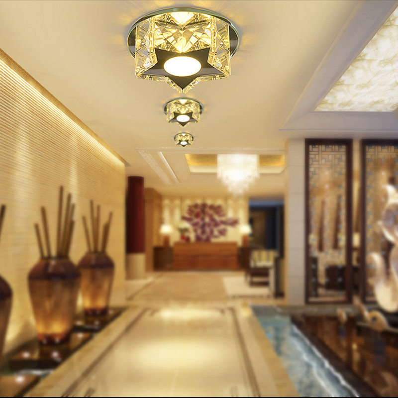 Acantha Crystal LED Flush Mount, 3800