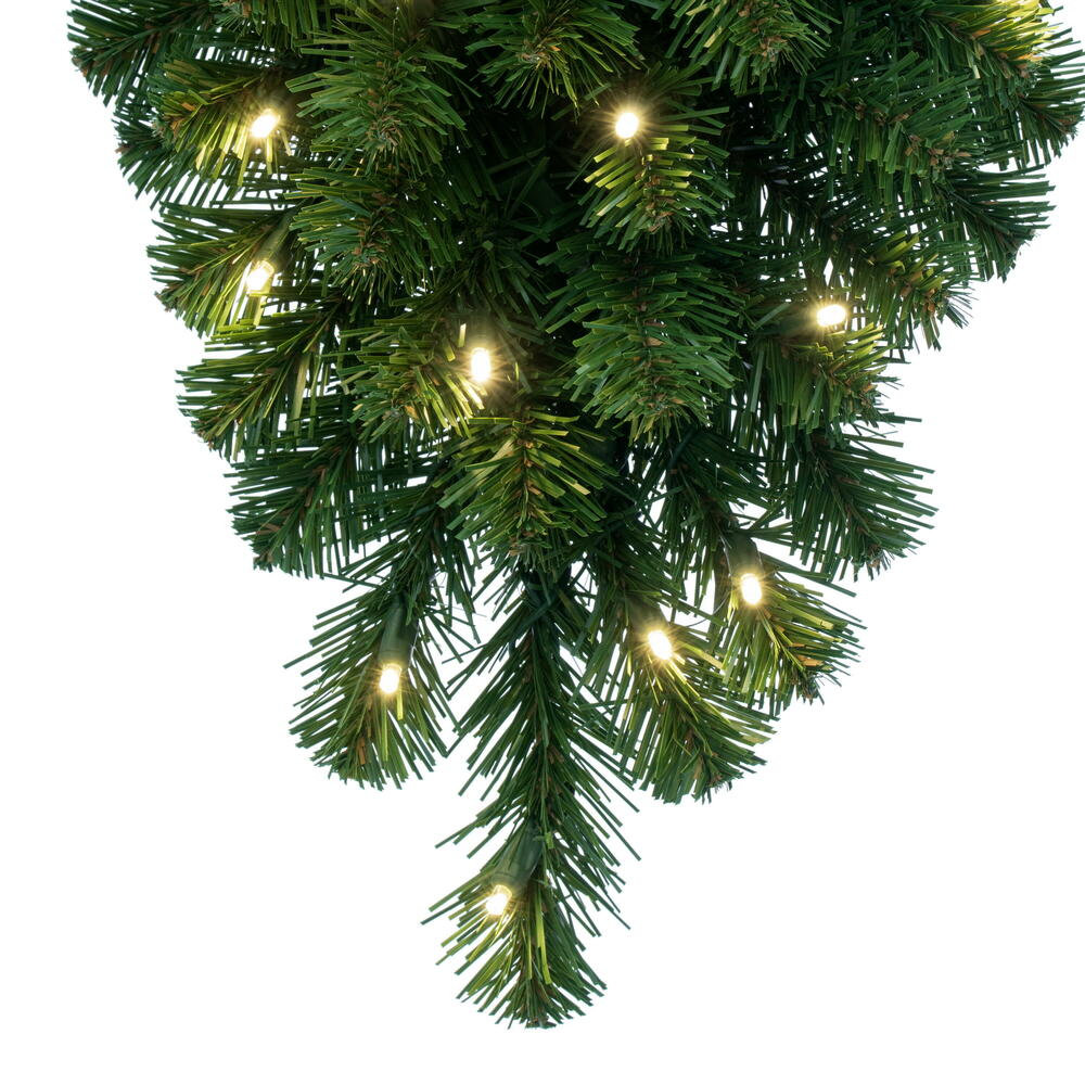Wildon Home® 48" Deluxe Sequoia Pine Artificial Teardrop with 100 Warm White Wide Angle Lights