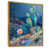 Toile avec cadre flottant or