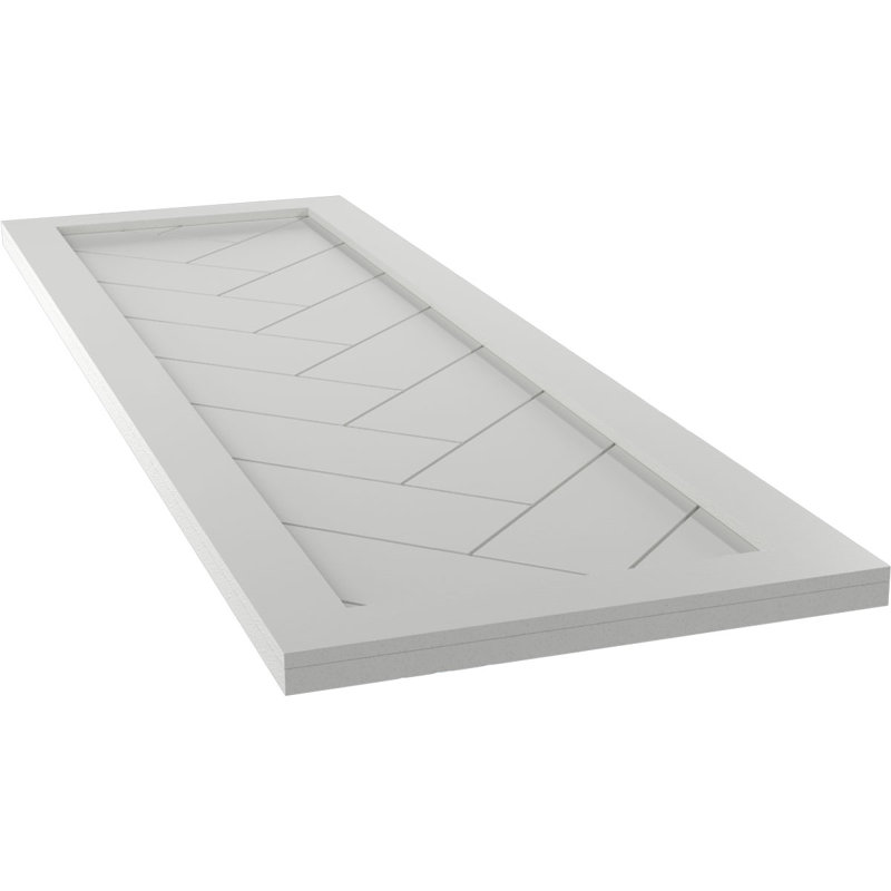 Volets à fixation fixe en PVC True Fit, 15", 74", Gris grêle