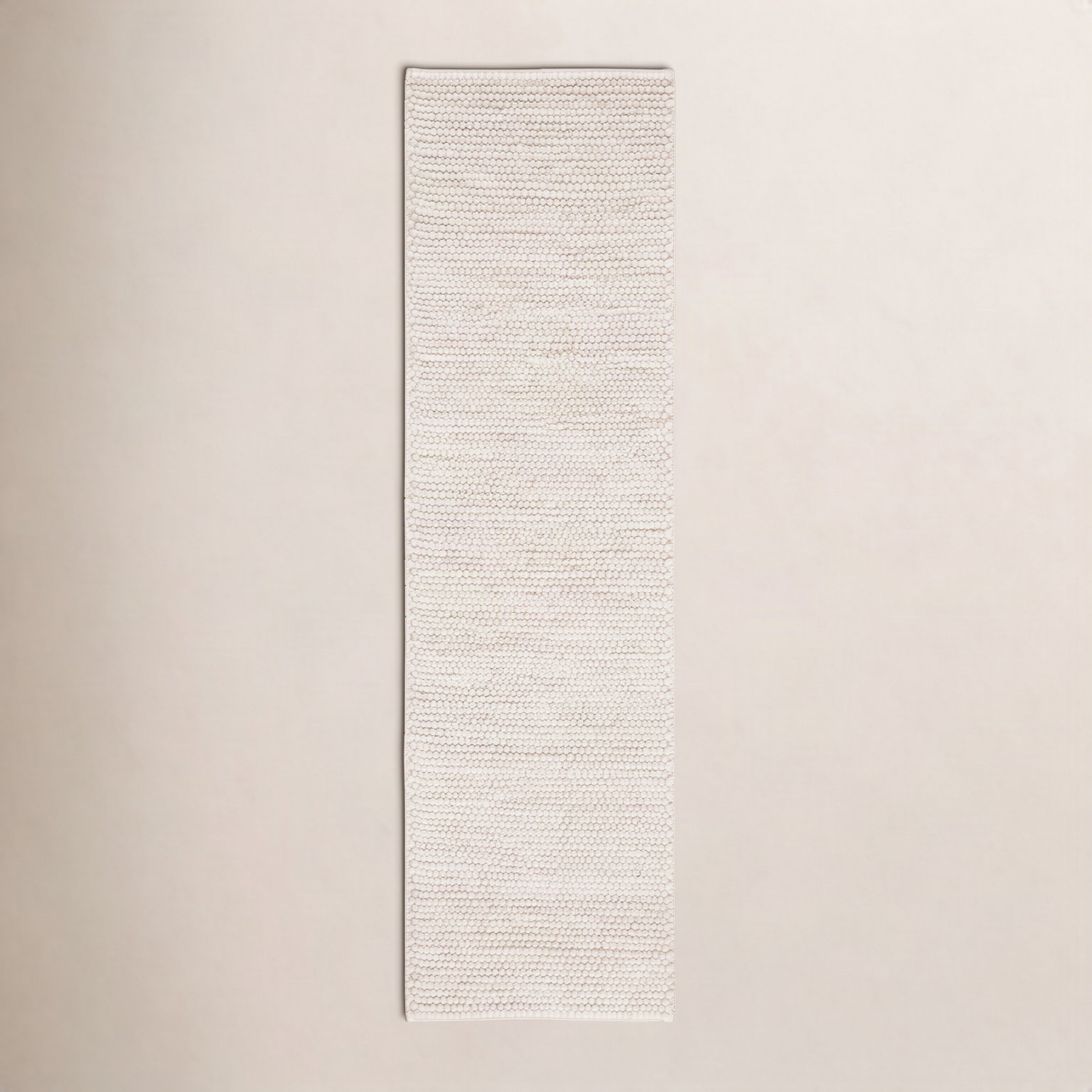 Sitte Ivory Hand-Woven Rug, Runner 2'3" x 15'