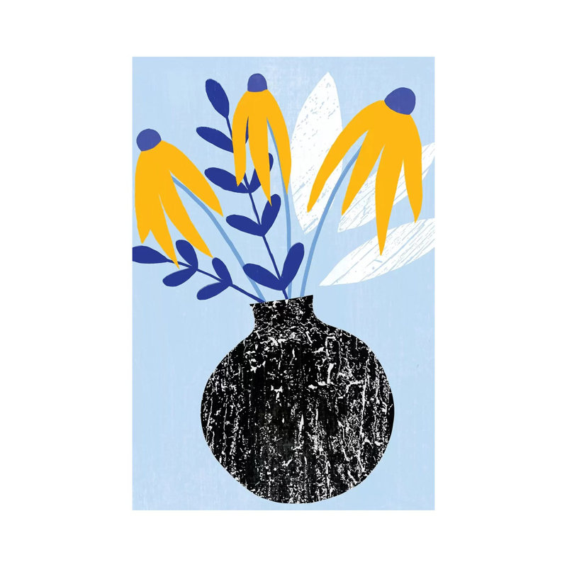 Ruffled Vase I by Annie Warren - Wrapped Canvas Print, 152.5 cm H x 101.5 cm W