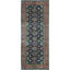 Hand-Knotted High-Quality Blue and Red Runner