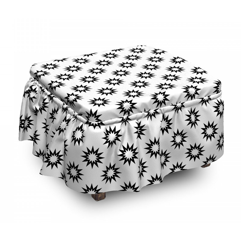 Box Cushion Ottoman Slipcover
