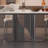 Rectangular household stainless steel dining table-168053568