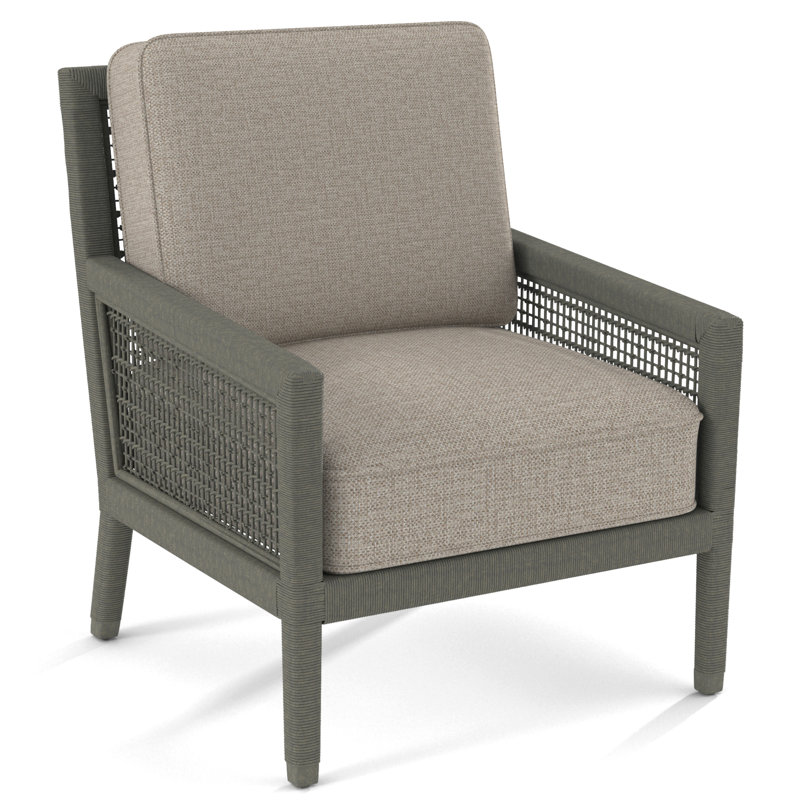 Harper 28" Wide Armchair, Greystone, Beige Performance Fabric; 0851-73