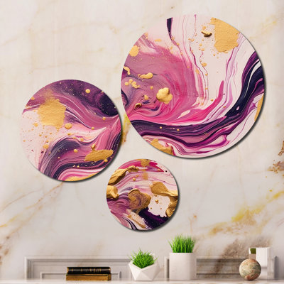 Ensemble de 3 décorations murales en métal