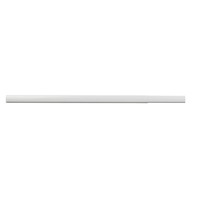 Single Curtain Pole, 2cm H x 210cm W x 3.5cm D, White