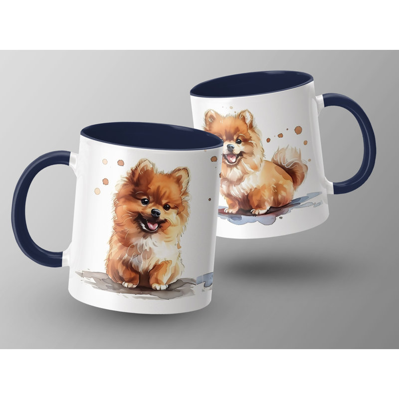 Ceramic Coffee Mug, Navy, 1