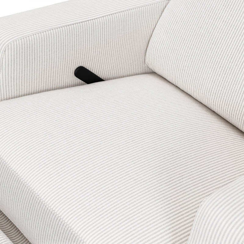 Crewe Recliner and Swivel Glider, Beige Polyester Blend
