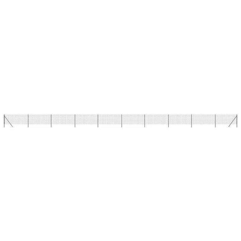 Nelda Anthracite Metal Fence Panels, 80cm H x 2500cm W, 13, White