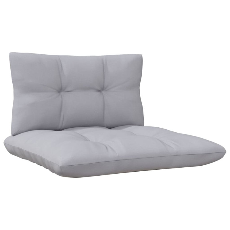Canapé d'extérieur de 25 po de largeur avec coussins Damesha, Gris, Naturel