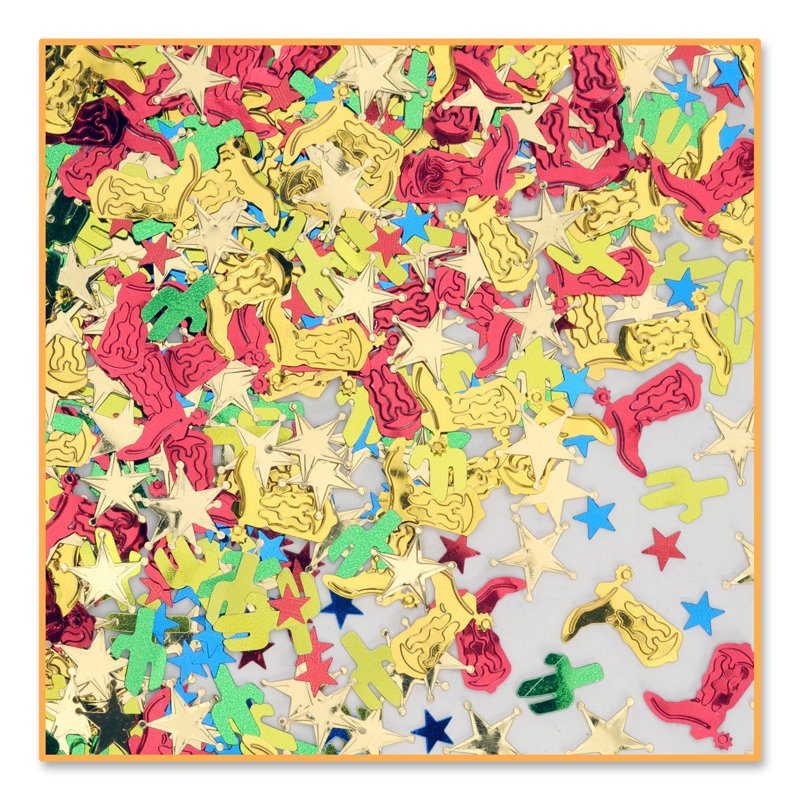 Confettis Western Party - paquet de 6