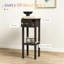 Console fonctionnelle, table d'appoint étroite avec tiroir, table de bout compacte, table d'appoint peu encombrante