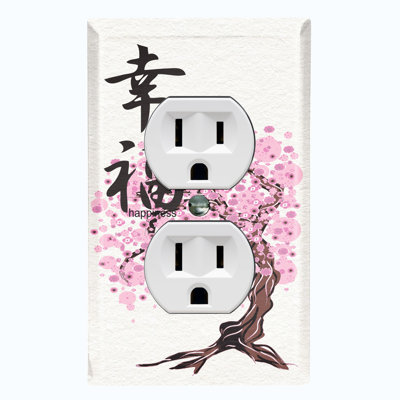 Patterned 1 - Gang Toggle Light Switch Standard Wall Plate