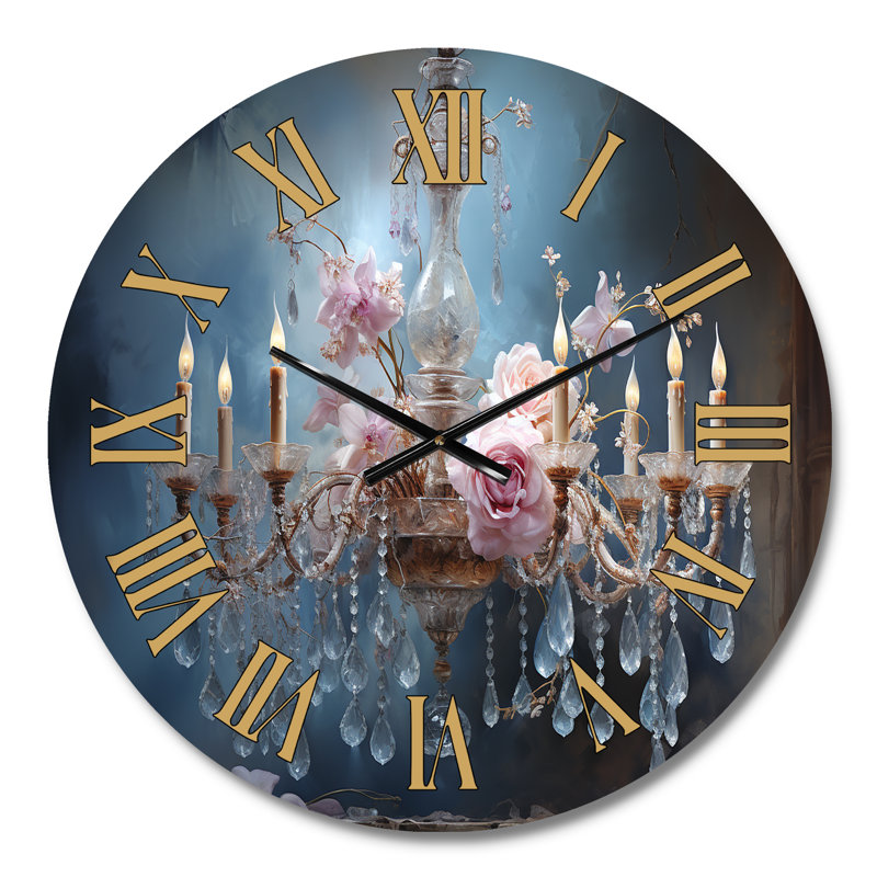 Horloge murale Chandelier Transcendent Elegance, Médium