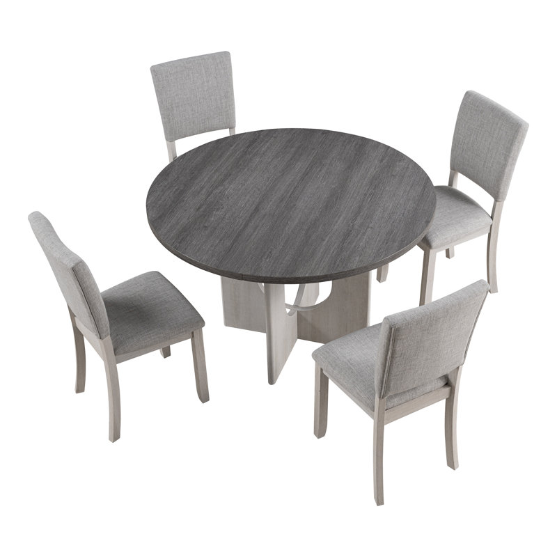 Trell 5-Piece Round Dining Table Set