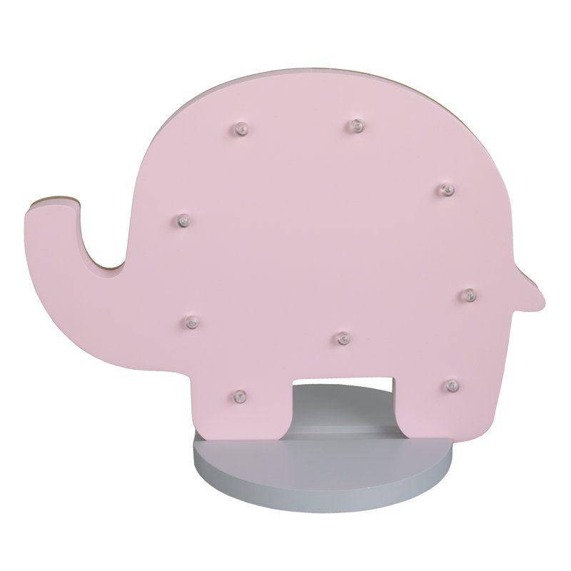 Martin Elephant Night Light, Pink