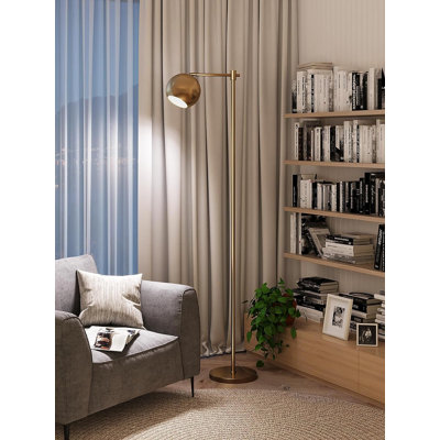 Nevio 63'' LED Swing Arm Floor Lamp