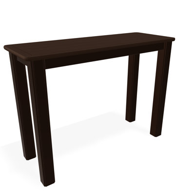 Table de bout d'extérieur 10 po x 27 po en polymère de qualité marine