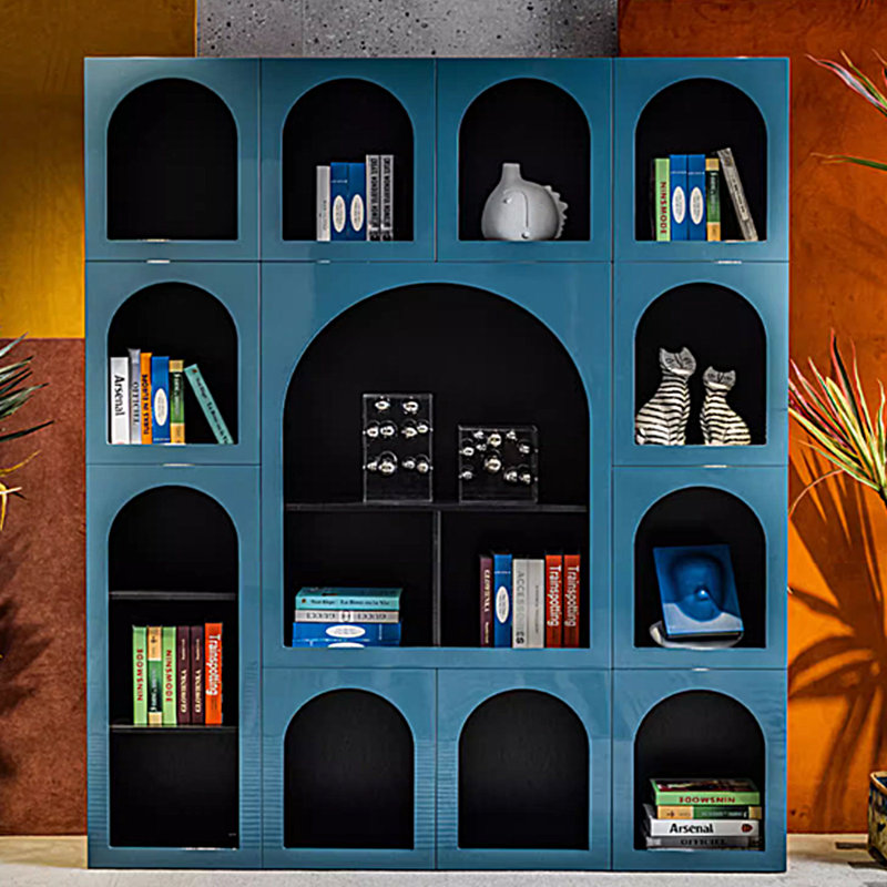 Bookcase, (4 Shelves) 79" H x 71" W x 16" D