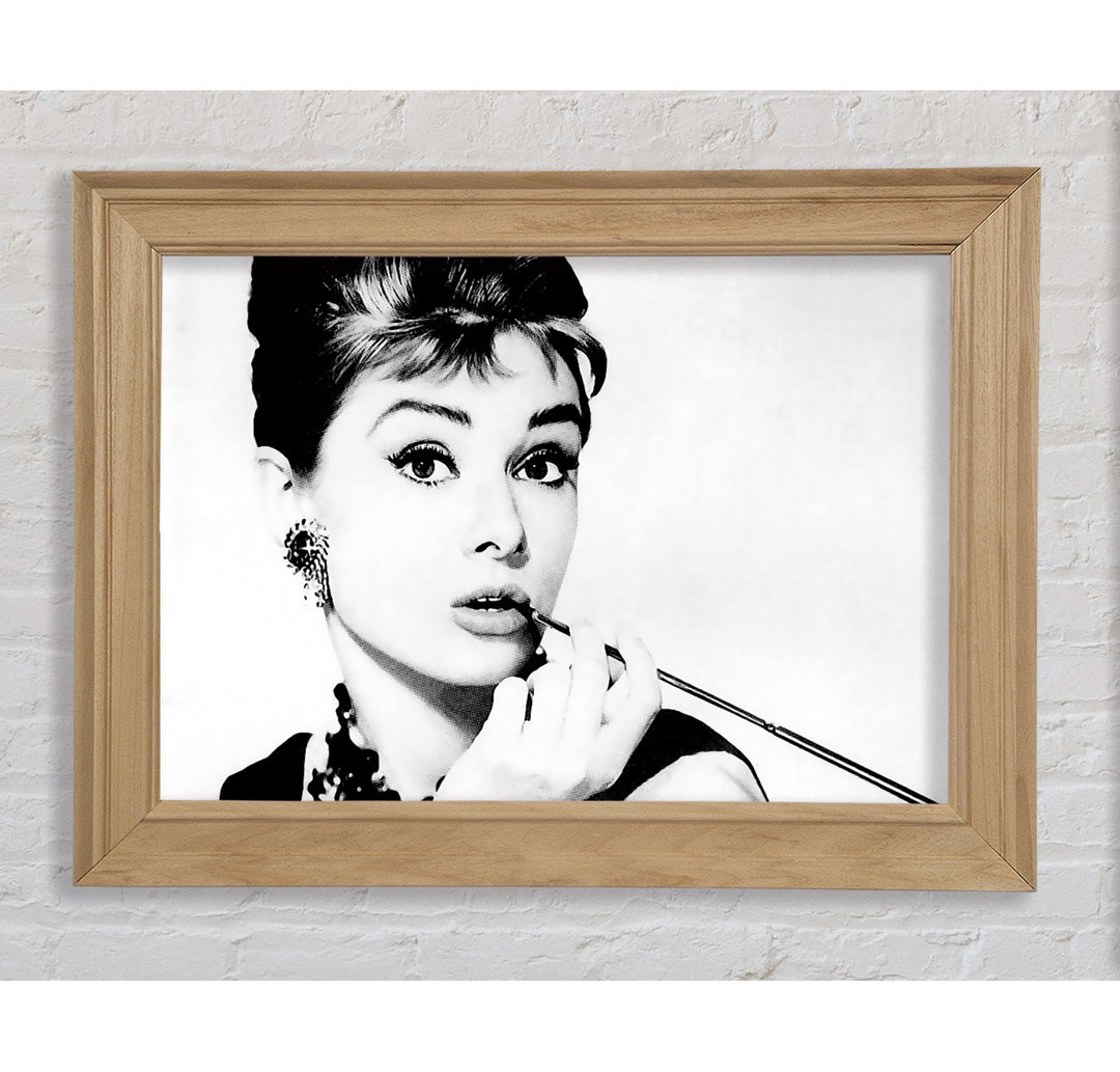 Audrey Hepburn Zigarette 1 - Druck