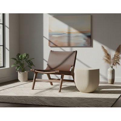 Fauteuil d'appoint en cuir Rawlins