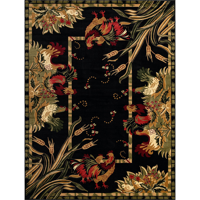 Darwing Floral Indoor Rug, Rectangle 10' x 13'