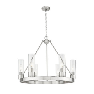 Jaiwan - Lustre 6 lumières avec abat-jour