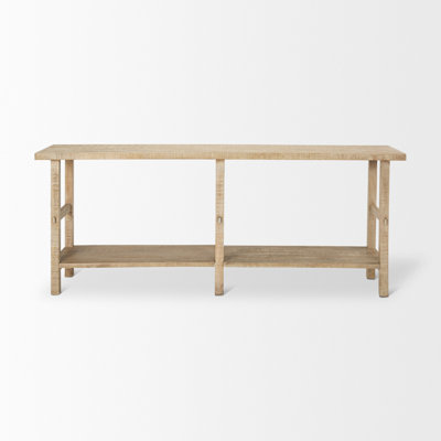 Console en bois massif 76,75 po Gressett