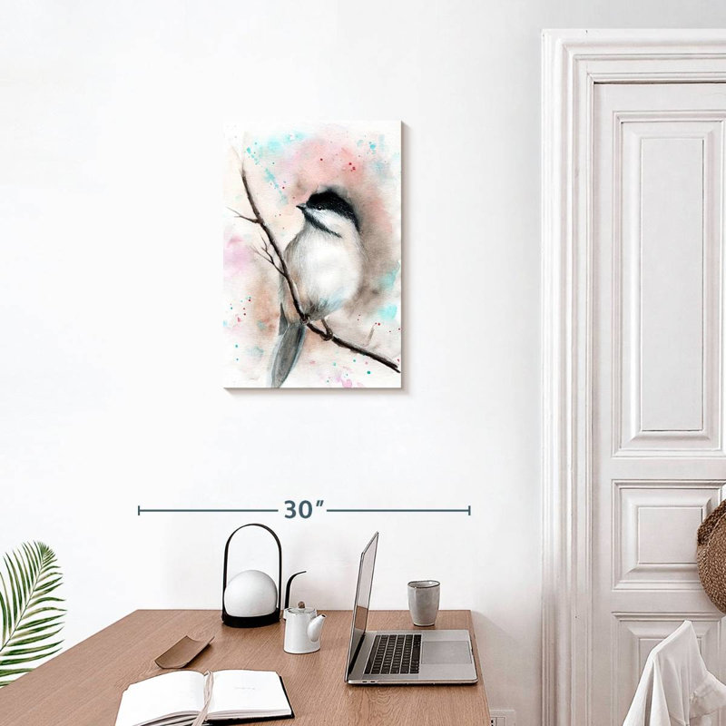 Oiseau chanteur Brampt, H 24 po x l 16 po