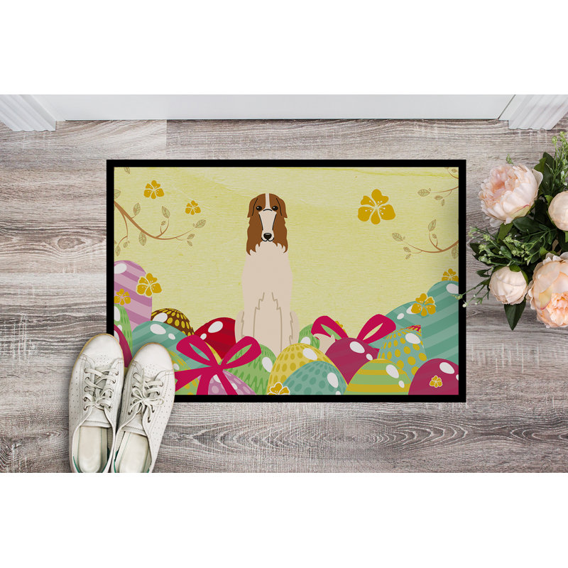 Saroyan Non-Slip Easter Outdoor Doormat, 27" H x 18" W x 0.25" D
