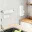 Porte-essuie-tout sous armoire avec option d'adhésif et de perceuse, support en acier inoxydable peu encombrant pour la cuisine, la salle de bain et l'organisation de véhicules récréatifs-2047106391-2047106389