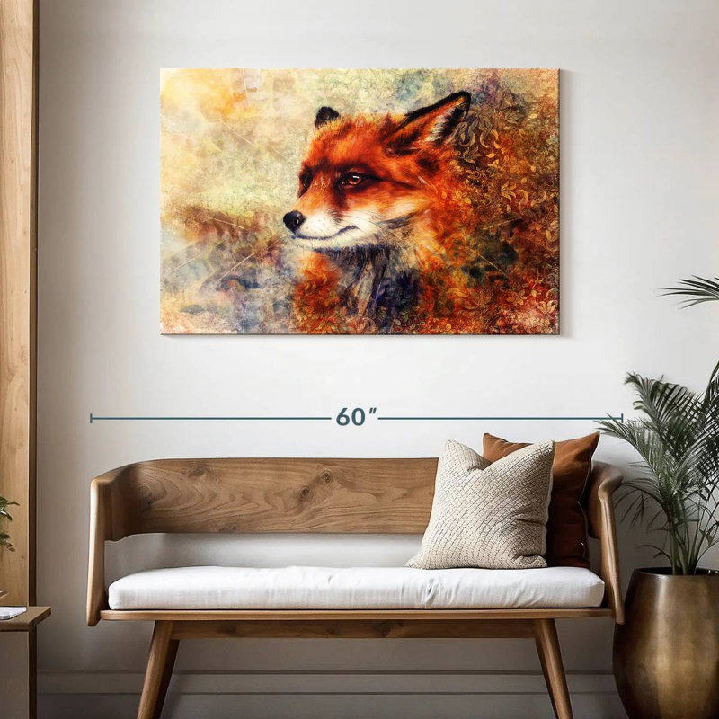 Renard fascinant Brampt, H 30 po x l 45 po