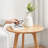 Jiyu Solid Wood 3 Legs End Table, Side Table Coffee Table Bedside Table Night Stand