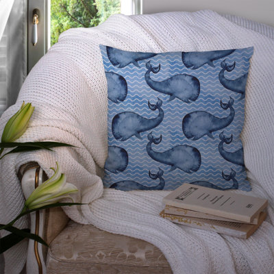Coussin extérieur Watecolor Beach Whales