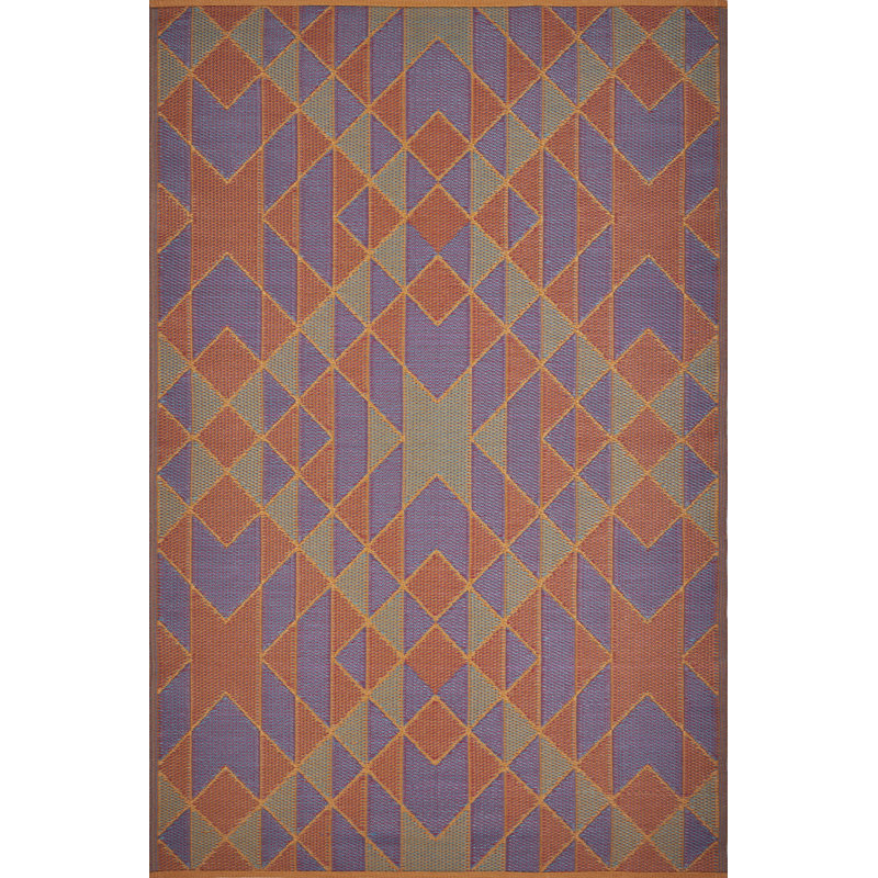 Tapis intérieur / extérieur Alv Southwest 5 pi x 7 pi, Rectangle 4 pi x 6 pi