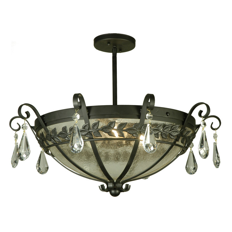 3 - Light Semi Flush Mount