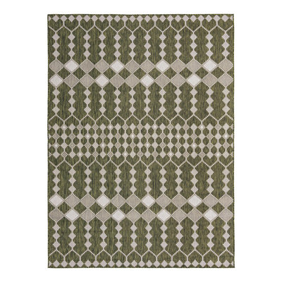 Green Traliccio Indoor/Outdoor Trellis Rug