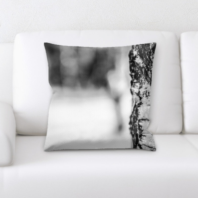 Coussin décoratif arbre bouleau