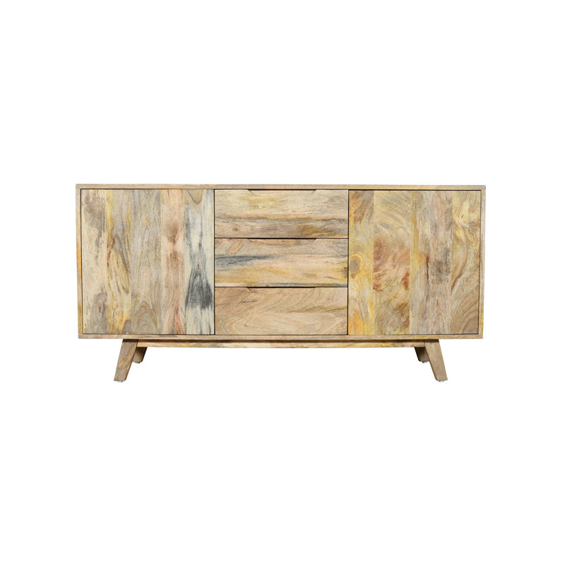 Crowell 140cm Solid Wood Sideboard, Natural