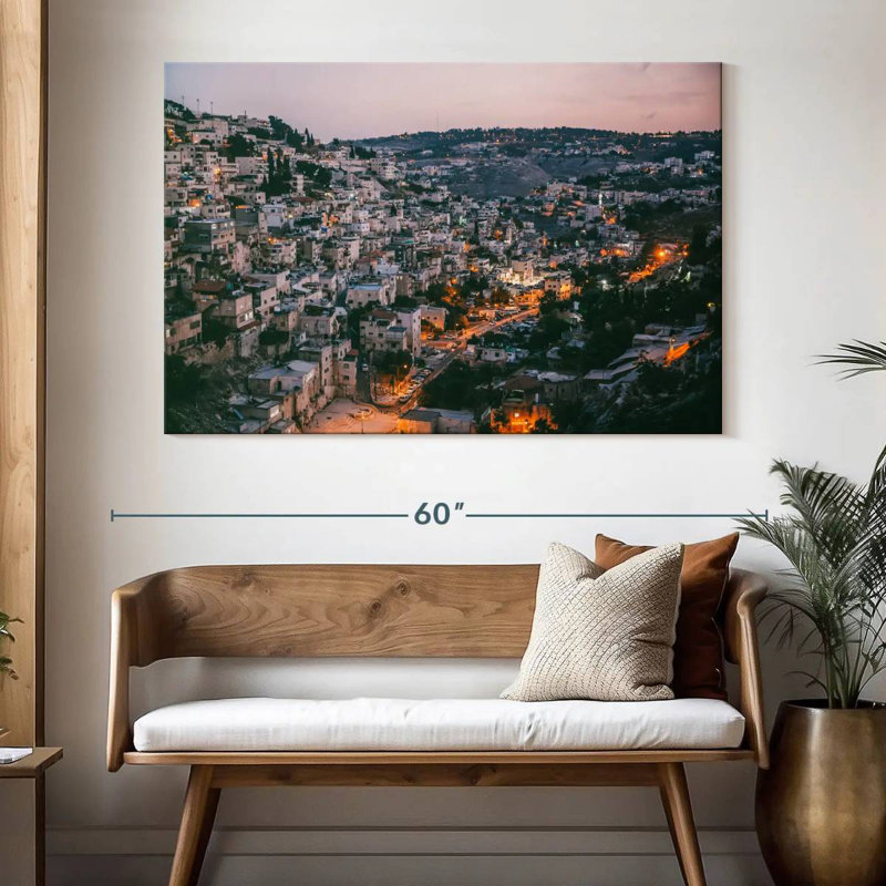 Kavia Jerusalem At Night, 34" H x 51" W