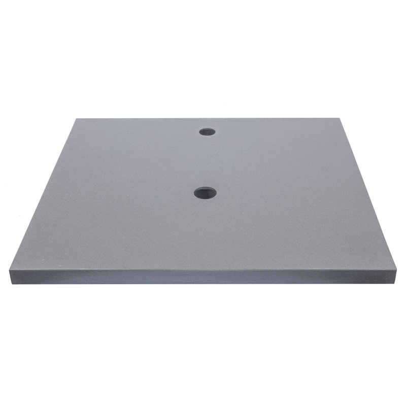 Dark Gray Terrazzo Stone Single Bathroom Vanity Top