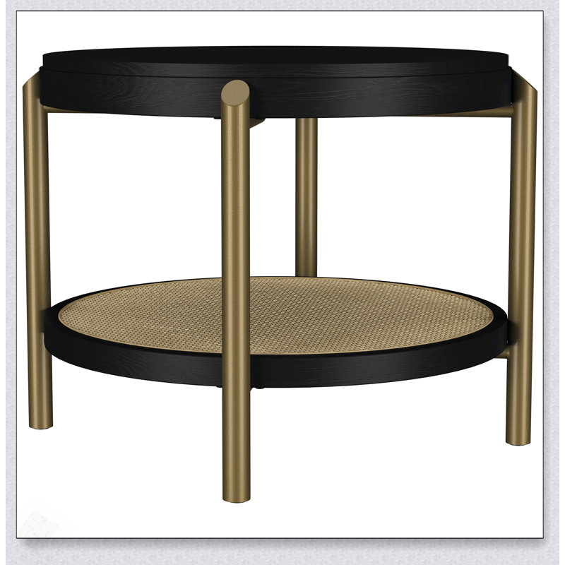 Table de bout ronde noire Benson