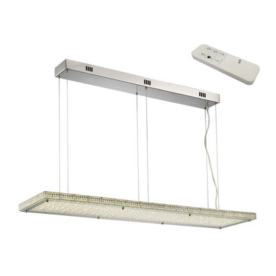 Doran 1 - Light Polished Chrome LED Kitchen Island Pendant