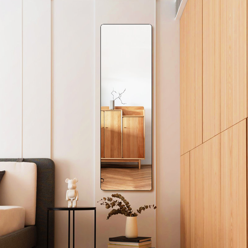 Metal Flat Mirror, Black