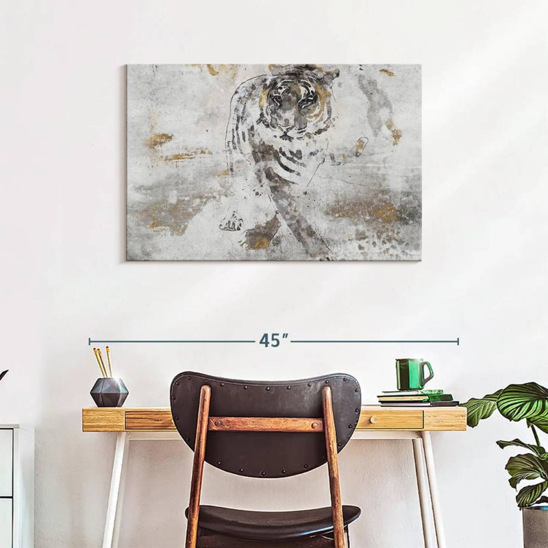 Brampt Tiger's Walk, 24" H x 36" W