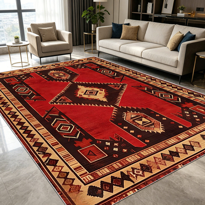 Tapis 1 pièce Southwestern, Rectangle 3'4" x 5'4"
