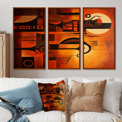 Ensemble de salon Afro Heritage Retro Earth - African Wall Art